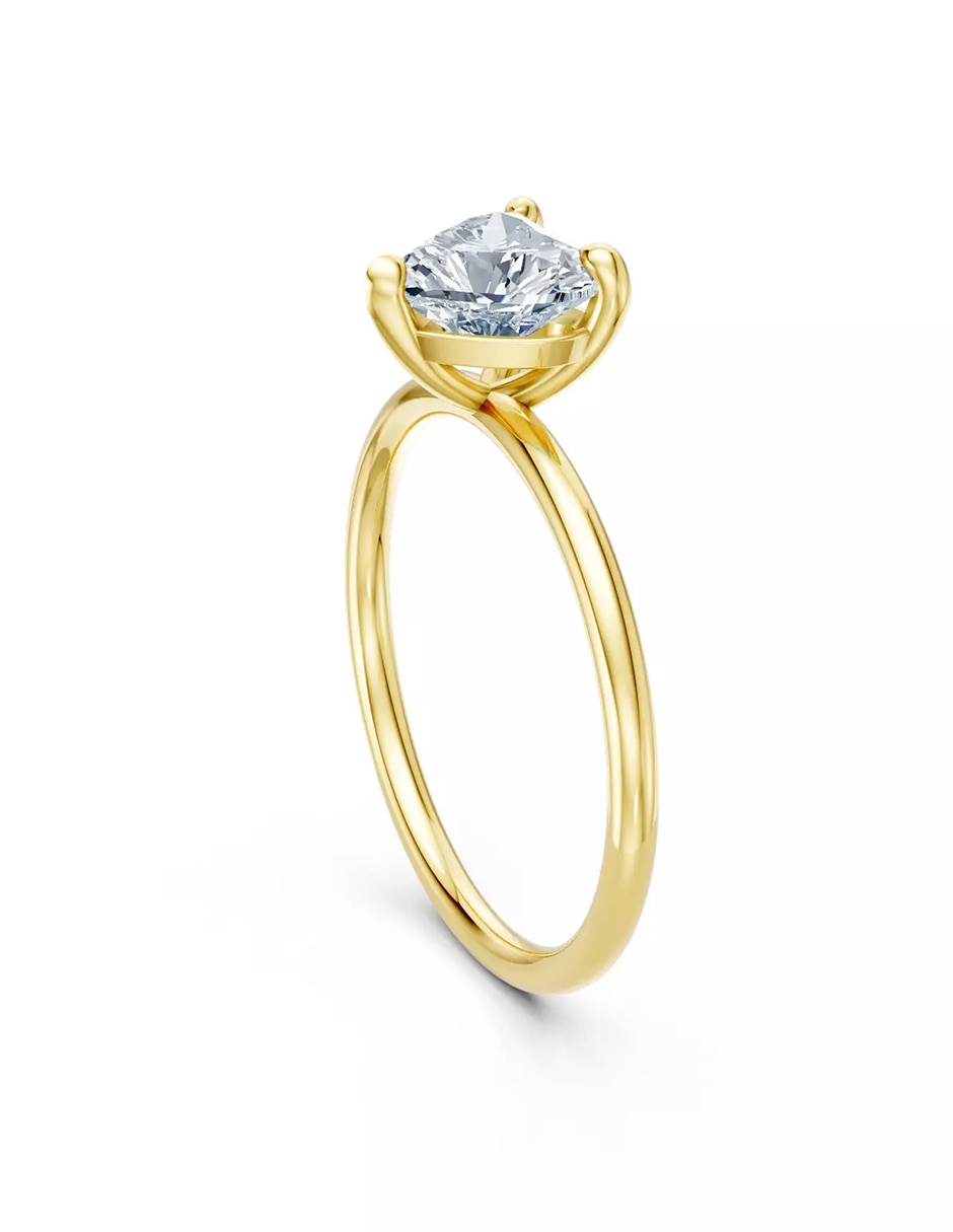 Anillo de compromiso de oro 9 k Amore Mio zirconia cúbica