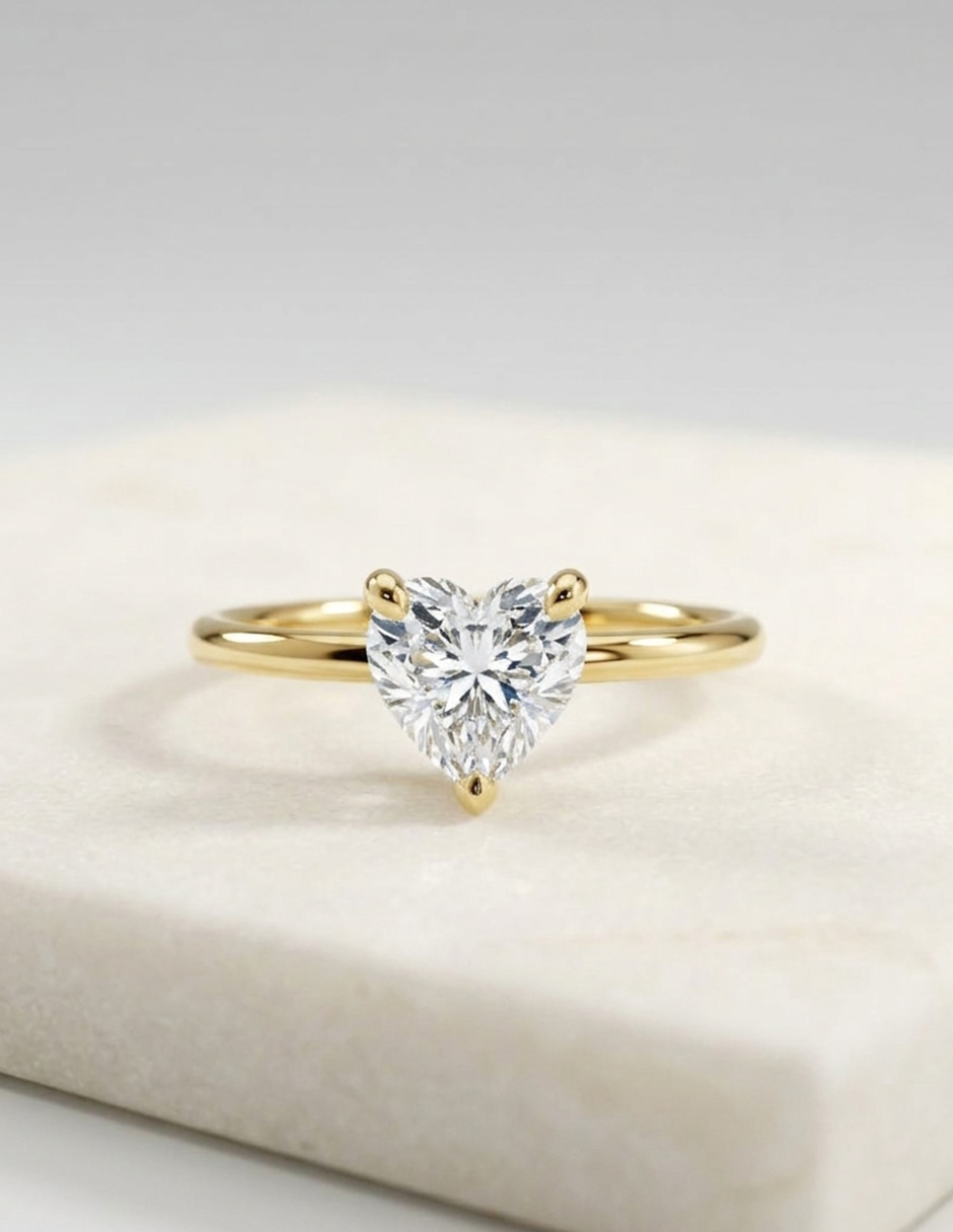Anillo de compromiso de oro 9 k Amore Mio zirconia cúbica