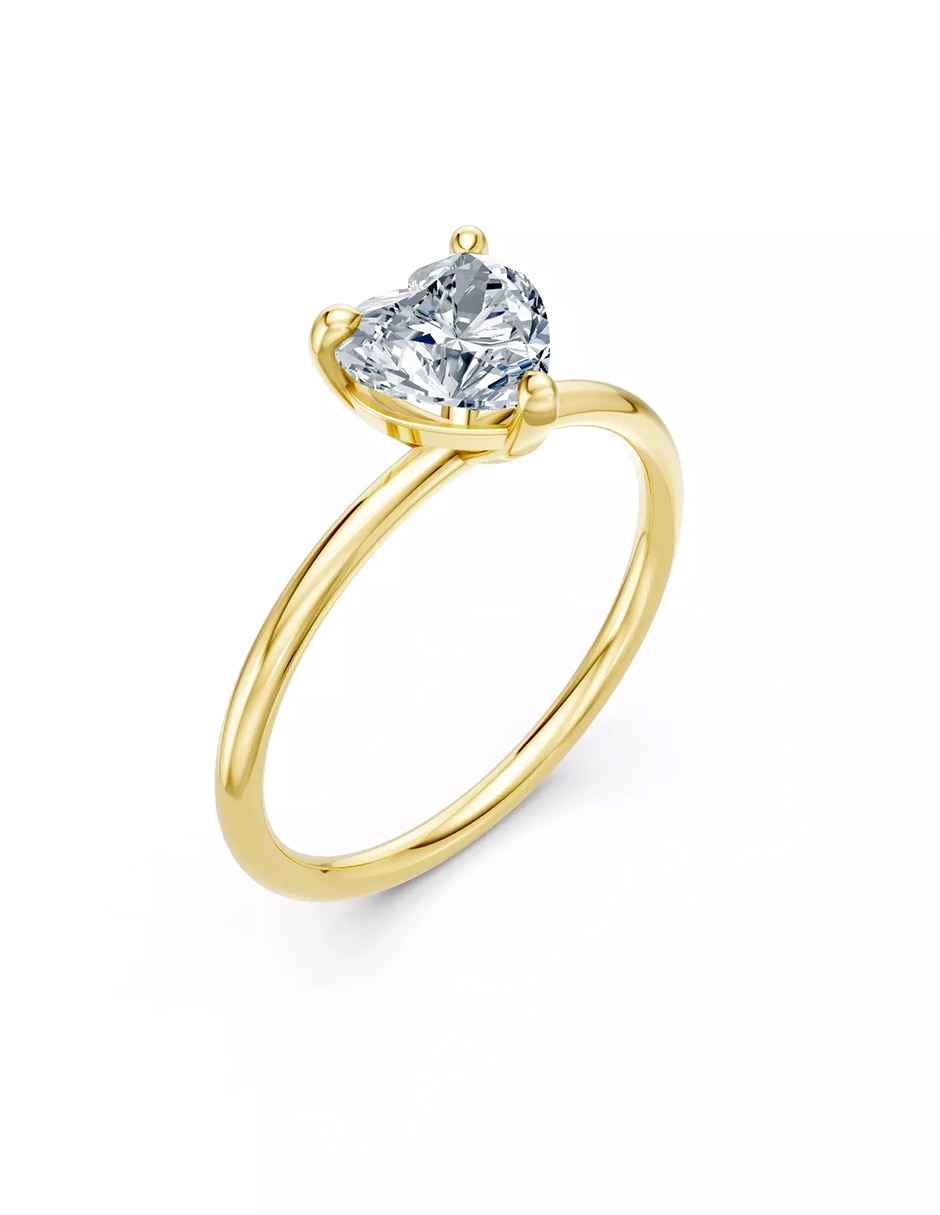 Anillo de compromiso de oro 9 k Amore Mio zirconia cúbica