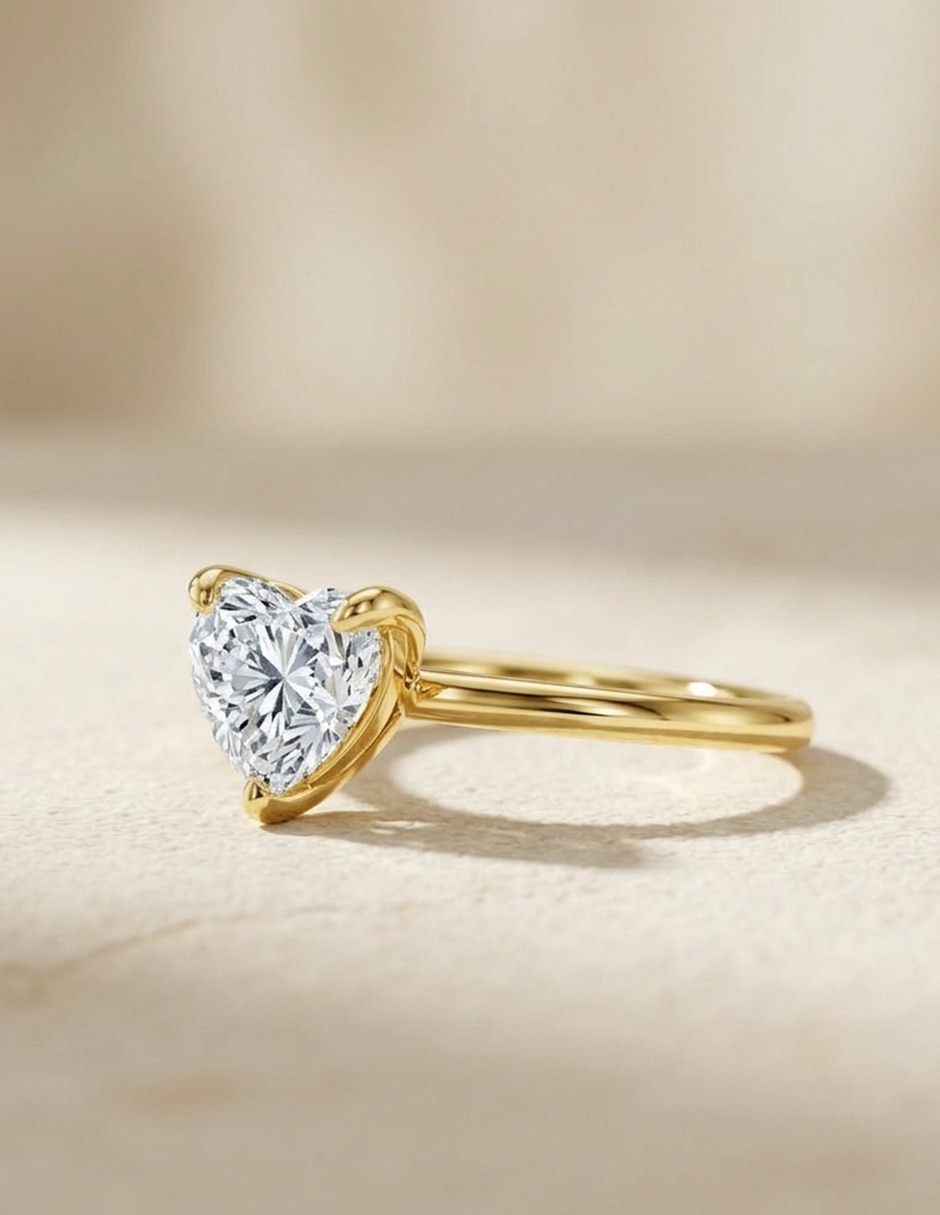 Anillo de compromiso de oro 9 k Amore Mio zirconia cúbica