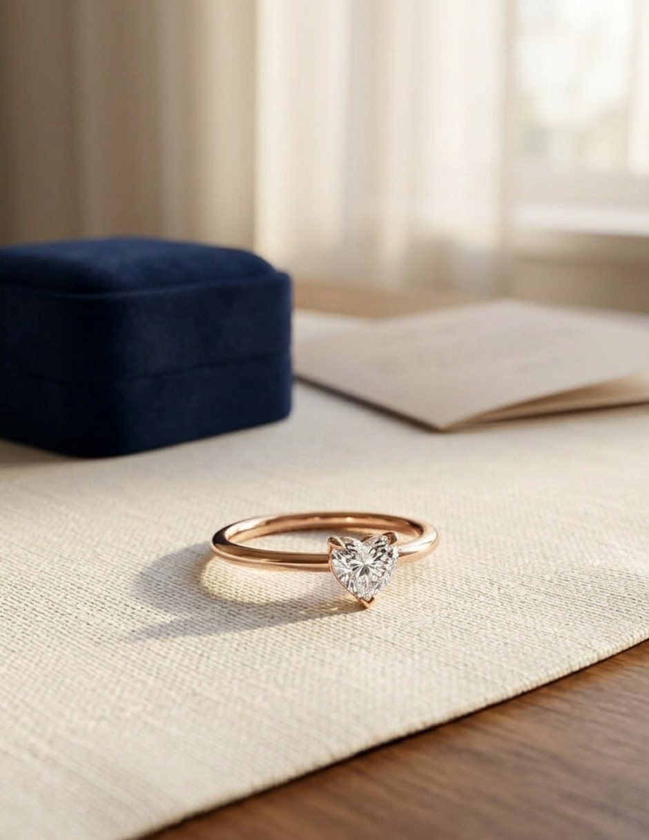 Anillo de compromiso de oro 18 k zirconia cúbica 7