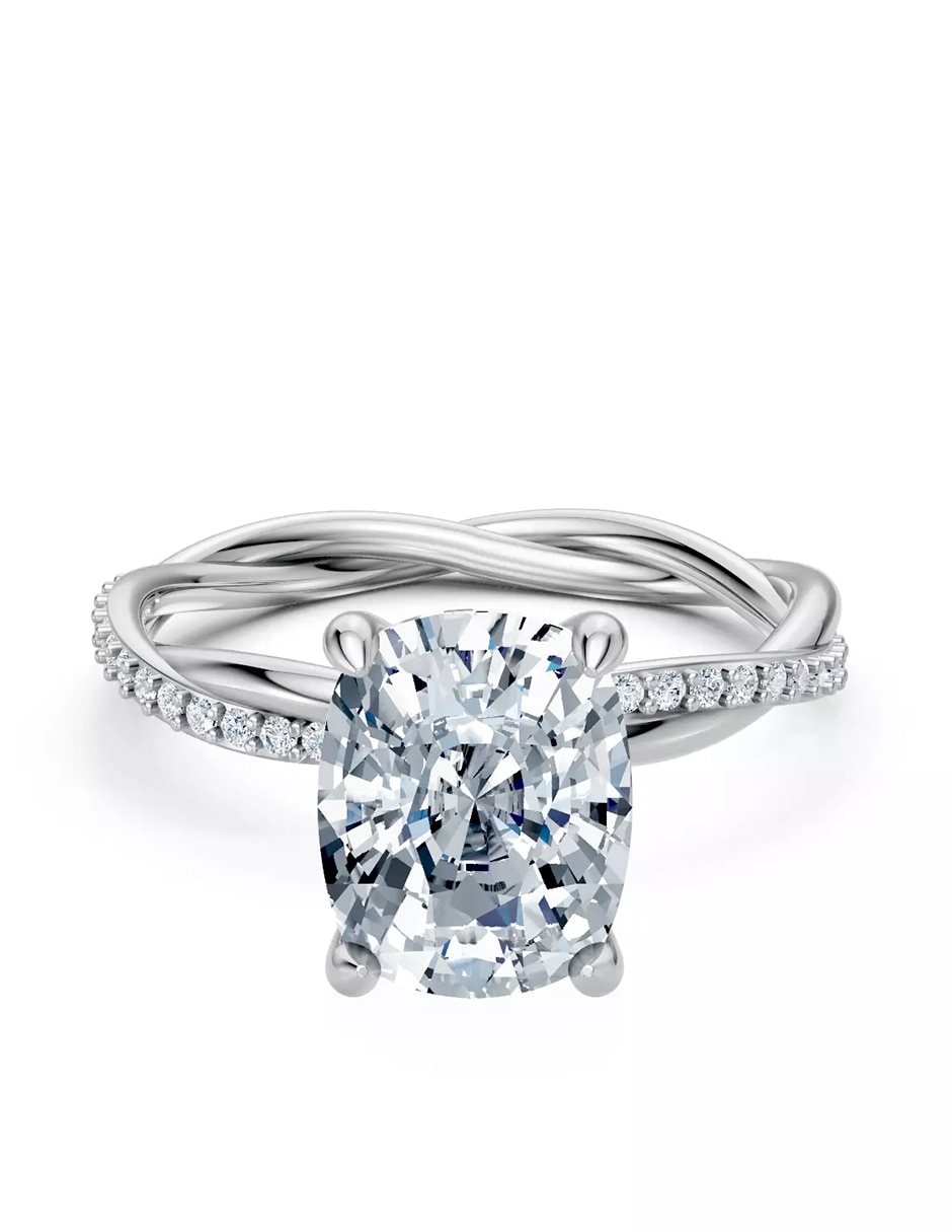 Anillo de compromiso de Oro 18 k zirconia cúbica Anillo de compromiso de Oro 18 k zirconia cúbica