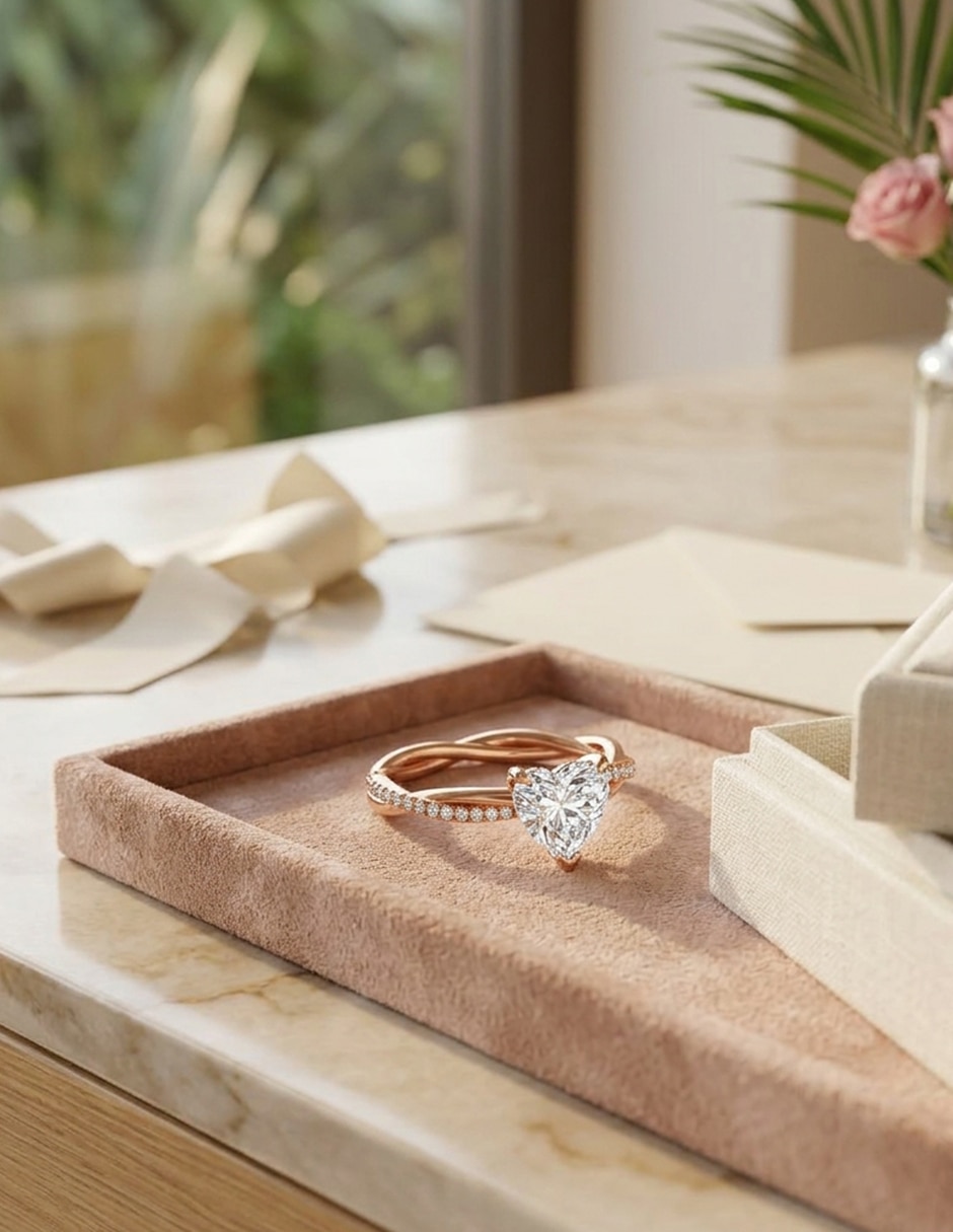Anillo de compromiso de Oro 14 k zirconia cúbica 7