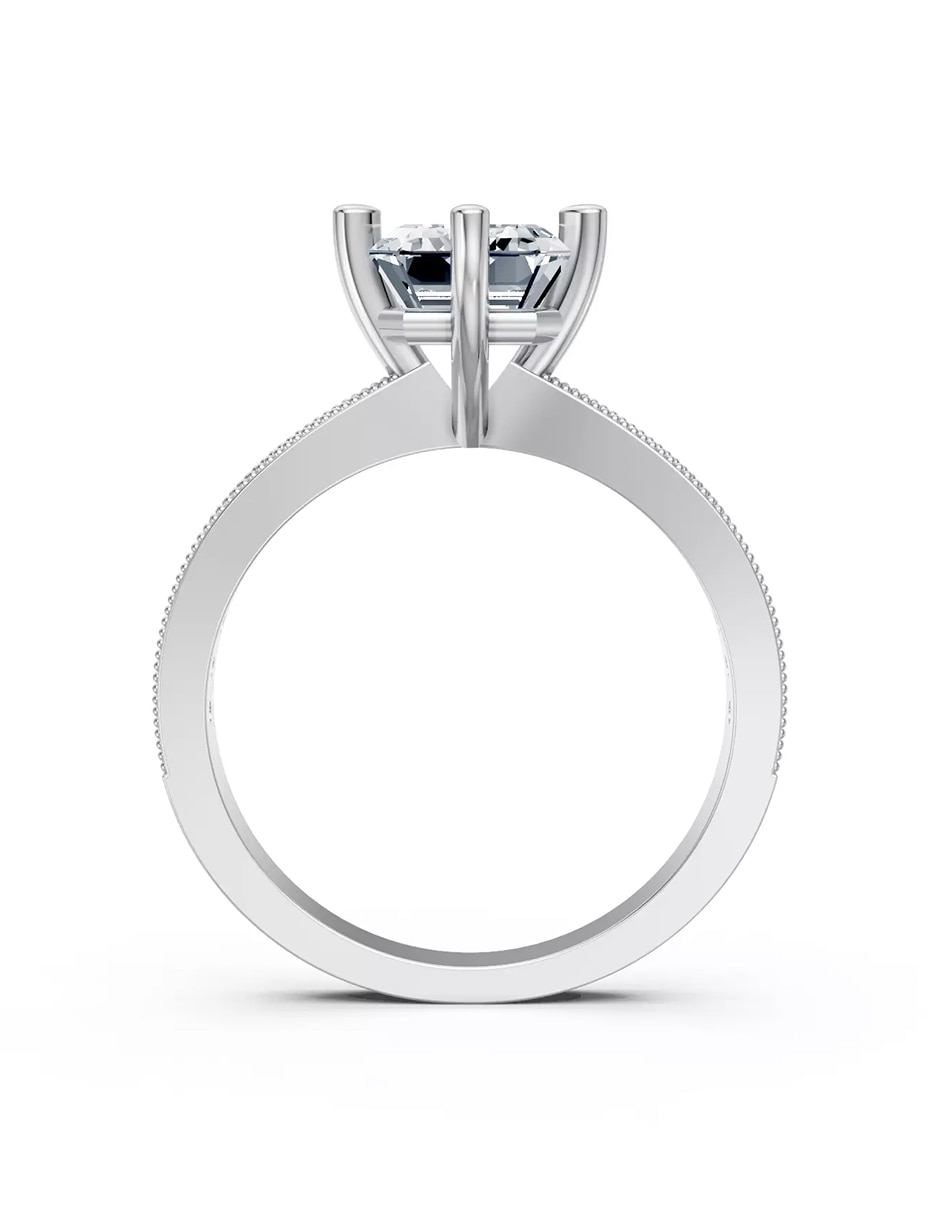 Anillo de compromiso de Oro 9 k zirconia cúbica 2