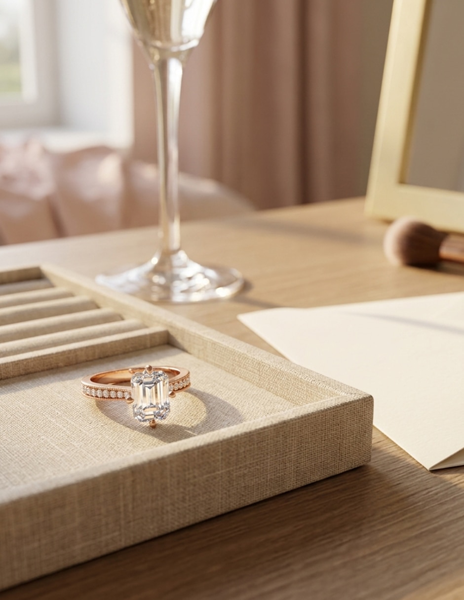 Anillo de compromiso de Oro 18 k zirconia cúbica 8