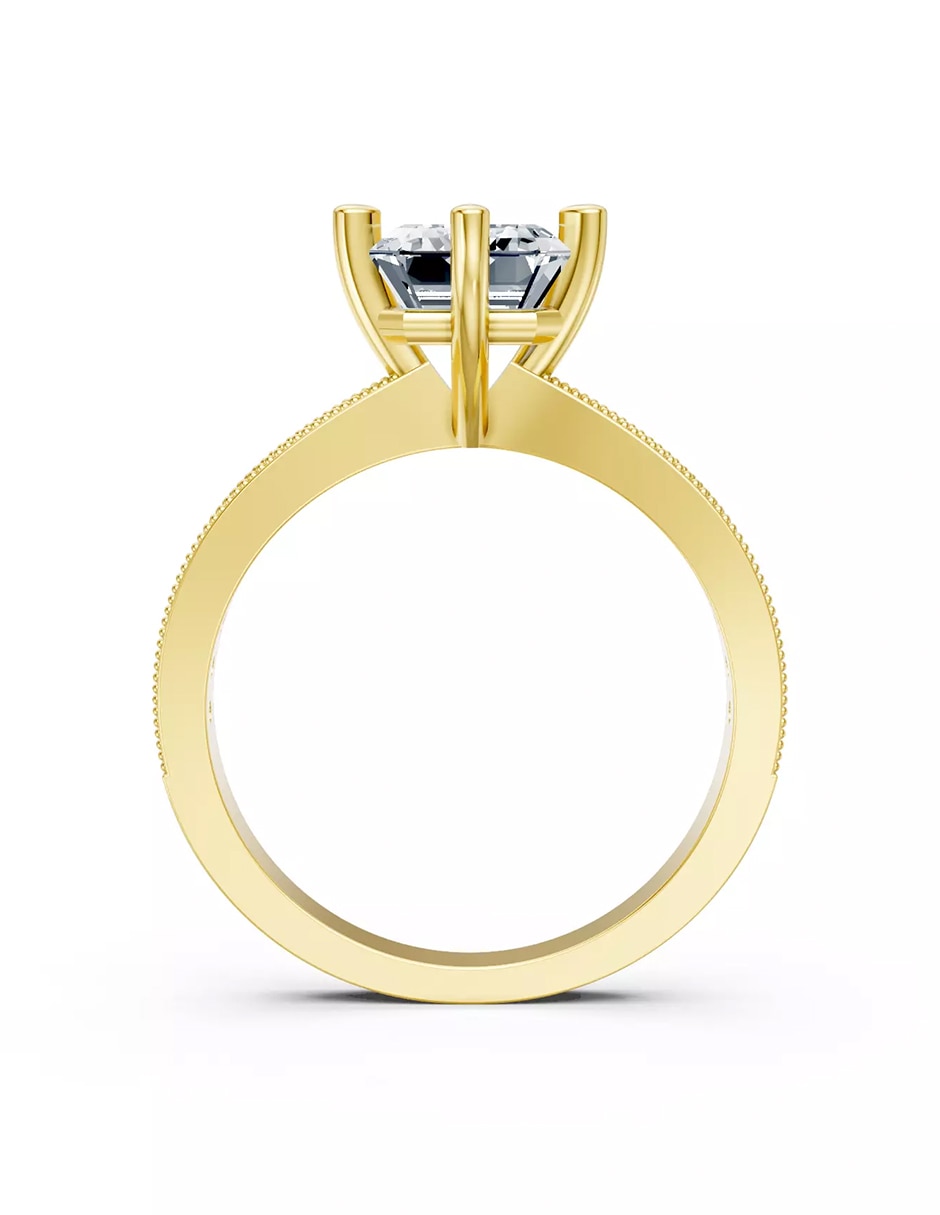 Anillo de compromiso de oro 18 k Amore Mio zirconia cúbica