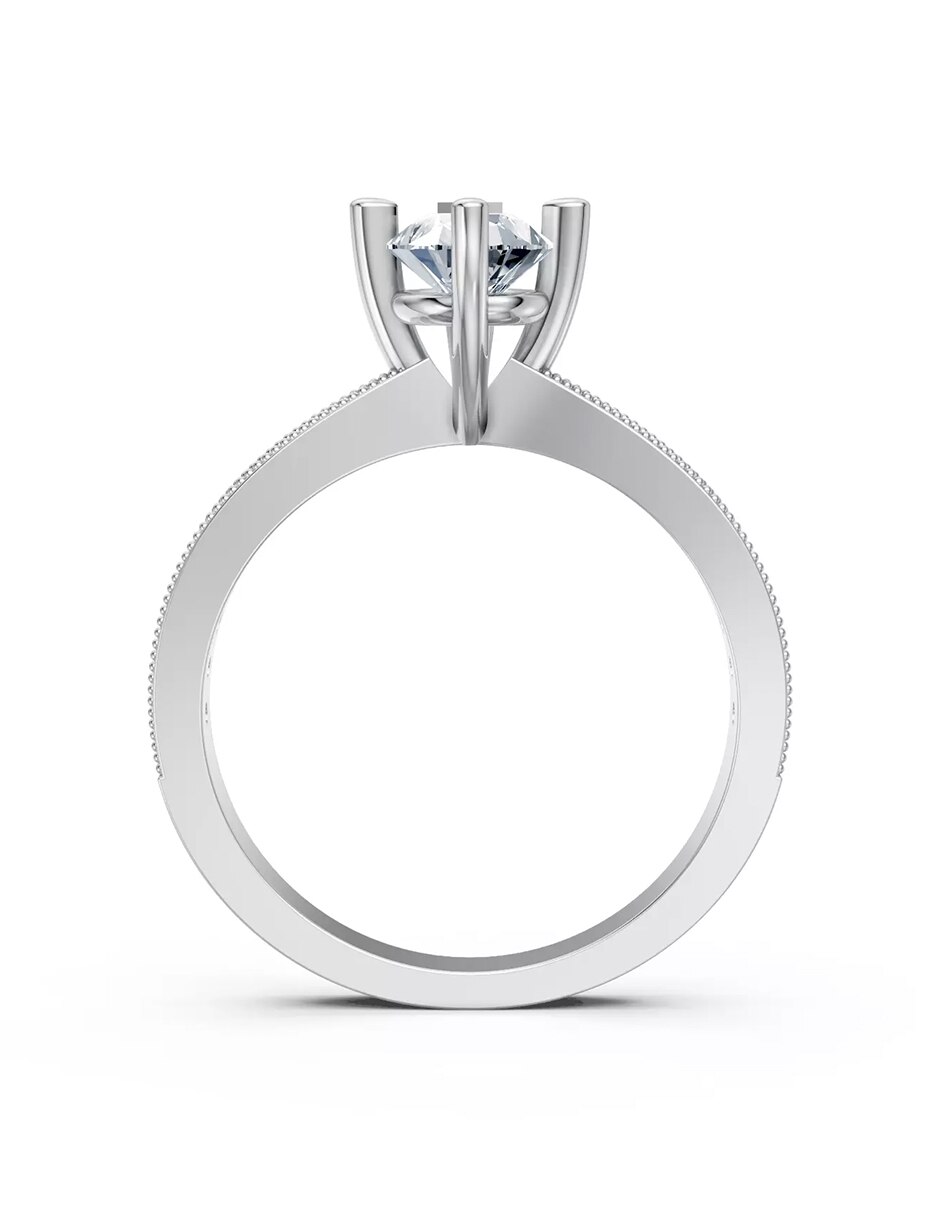 Anillo de compromiso de oro 18 k 2