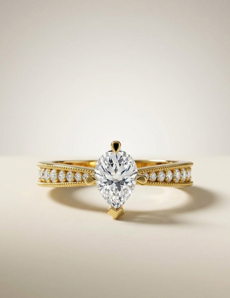 Anillo de compromiso de oro 18 k Amore Mio zirconia cúbica