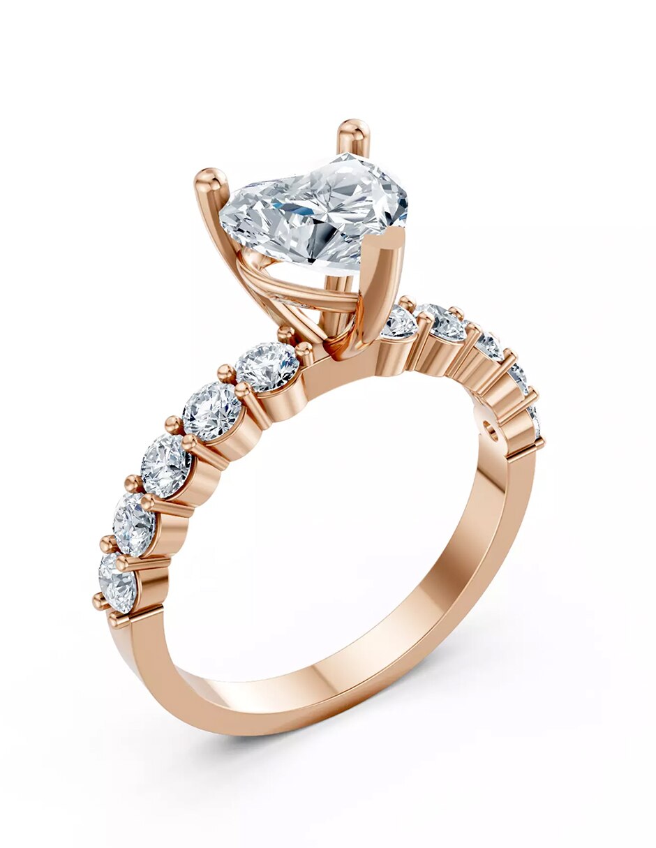 Anillo de compromiso de oro 18 k 6