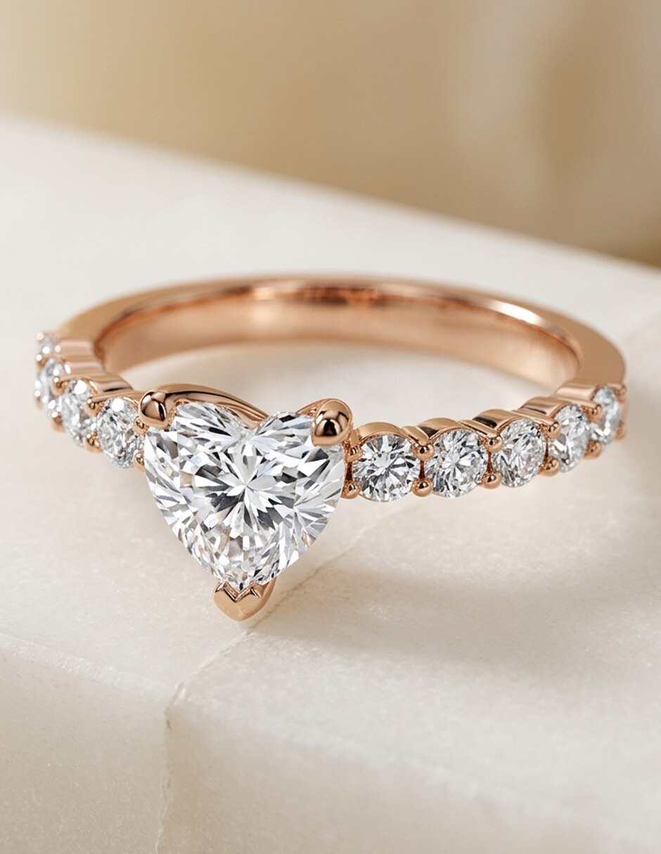 Anillo de compromiso de oro 18 k 7