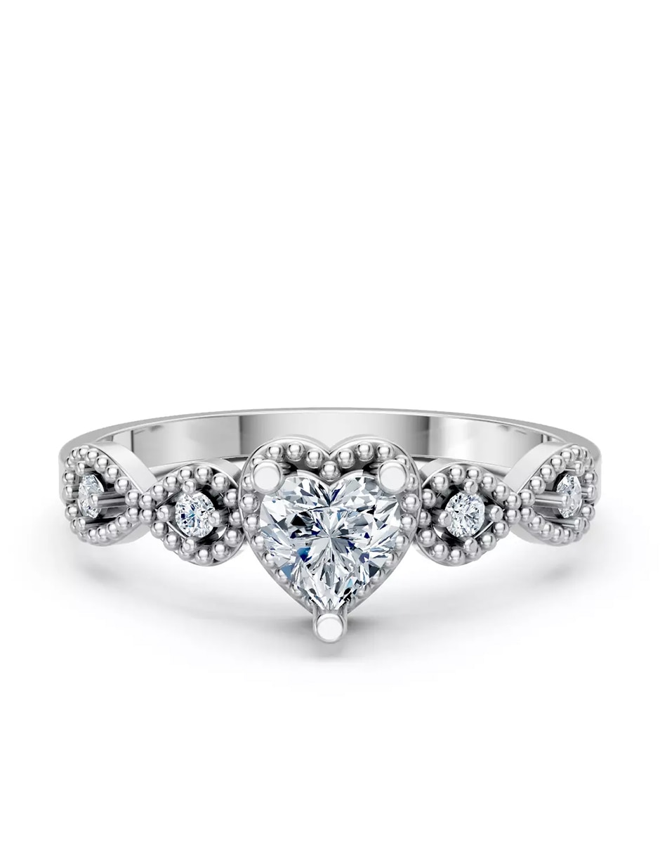 Anillo de compromiso de Oro 18 k zirconia cúbica Anillo de compromiso de Oro 18 k zirconia cúbica
