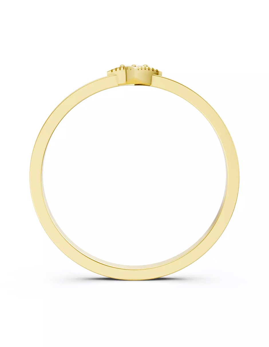 Anillo de compromiso de oro 9 k Amore Mio zirconia cúbica