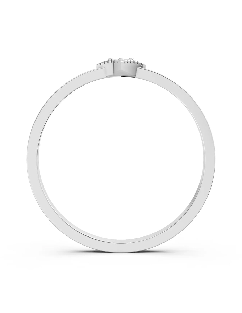 Anillo de compromiso de Oro 14 k zirconia cúbica 2
