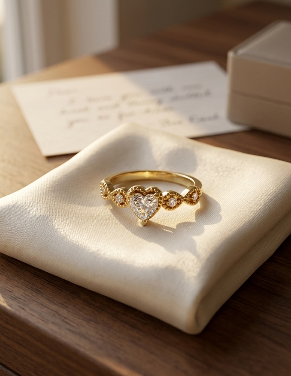 Anillo de compromiso de oro 18 k Amore Mio zirconia cúbica