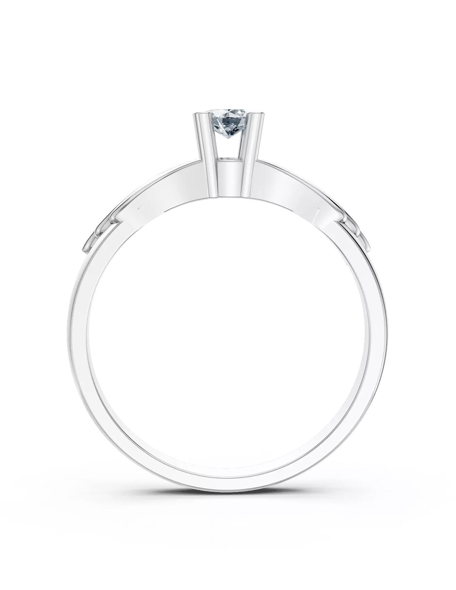 Anillo de compromiso de oro 18 k 2