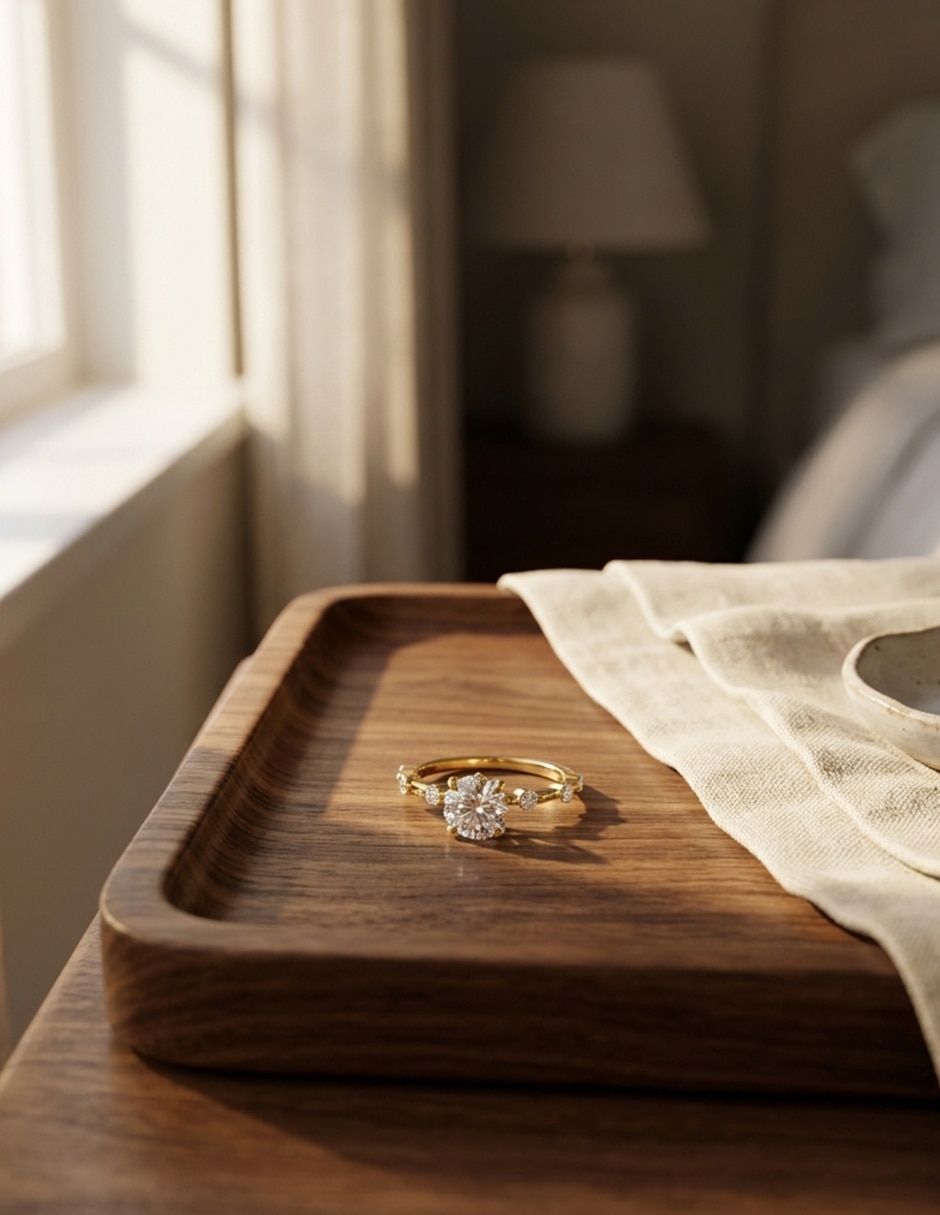 Anillo de compromiso de oro 18 k Amore Mio zirconia cúbica