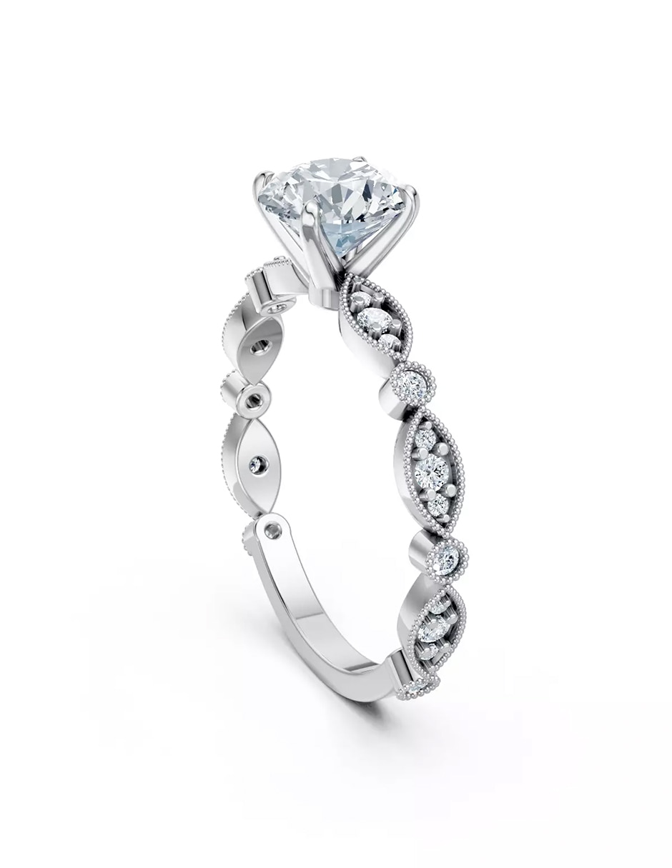 Anillo de compromiso de oro 9 k Amore Mio! 3
