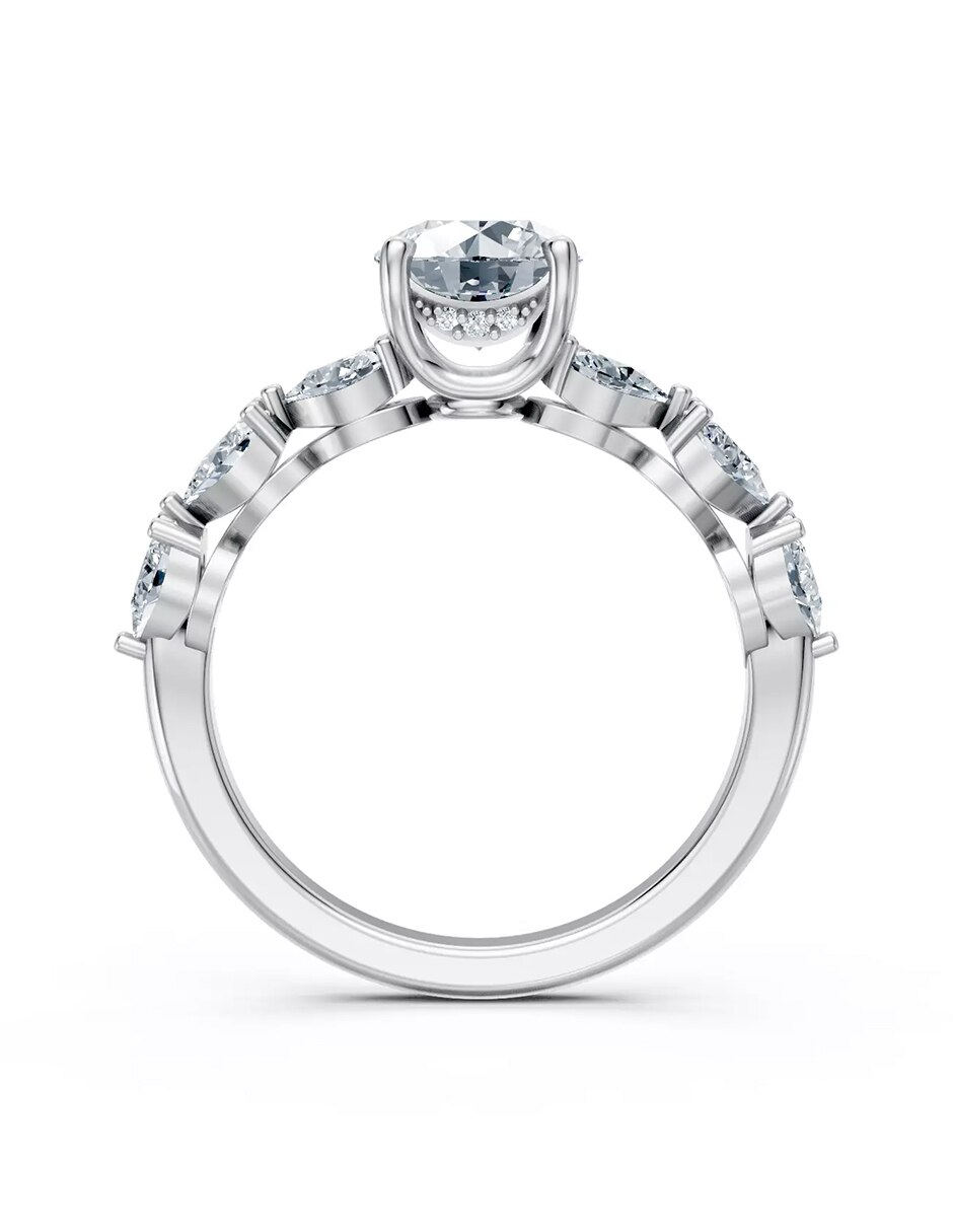 Anillo de compromiso de oro 9 k Amore Mio! 2