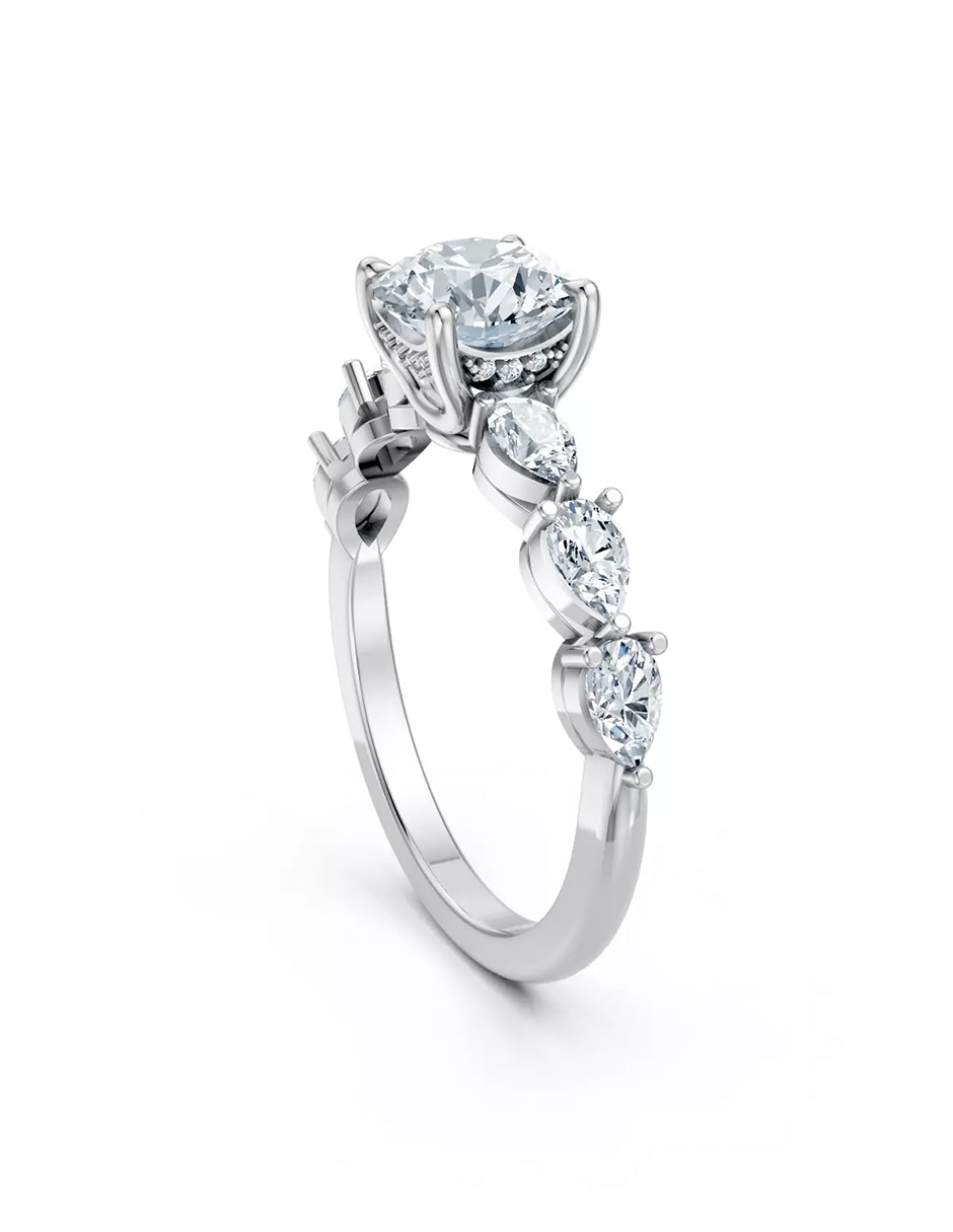 Anillo de compromiso de oro 9 k Amore Mio! 3