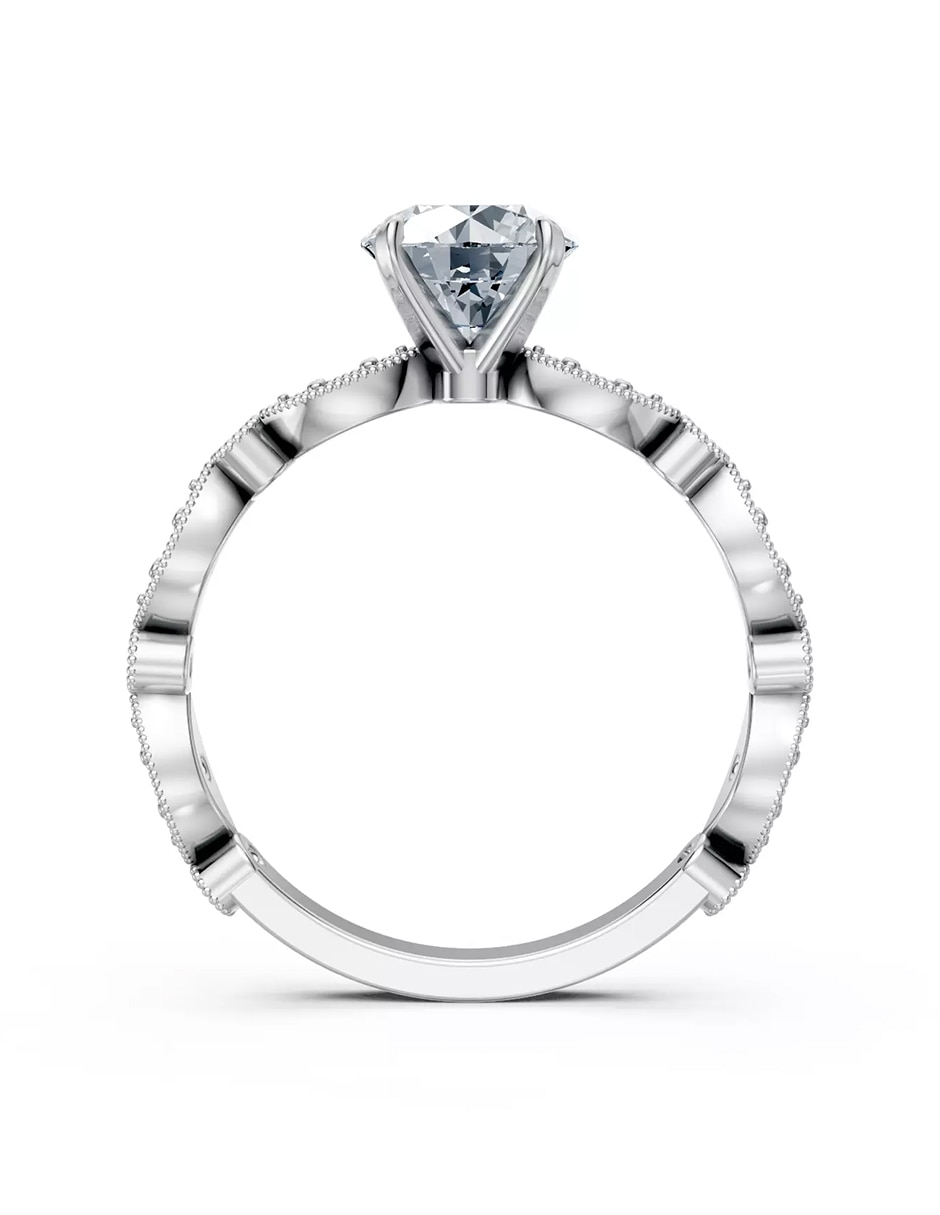 Anillo de compromiso de oro 14 k Amore Mio! 2