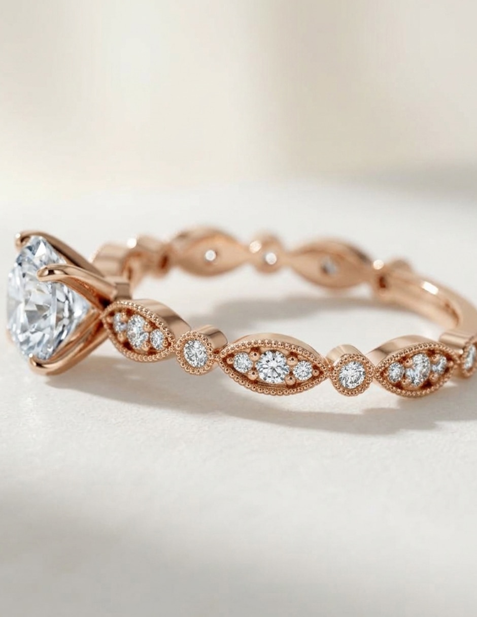 Anillo de compromiso de oro 9 k zirconia cúbica 7