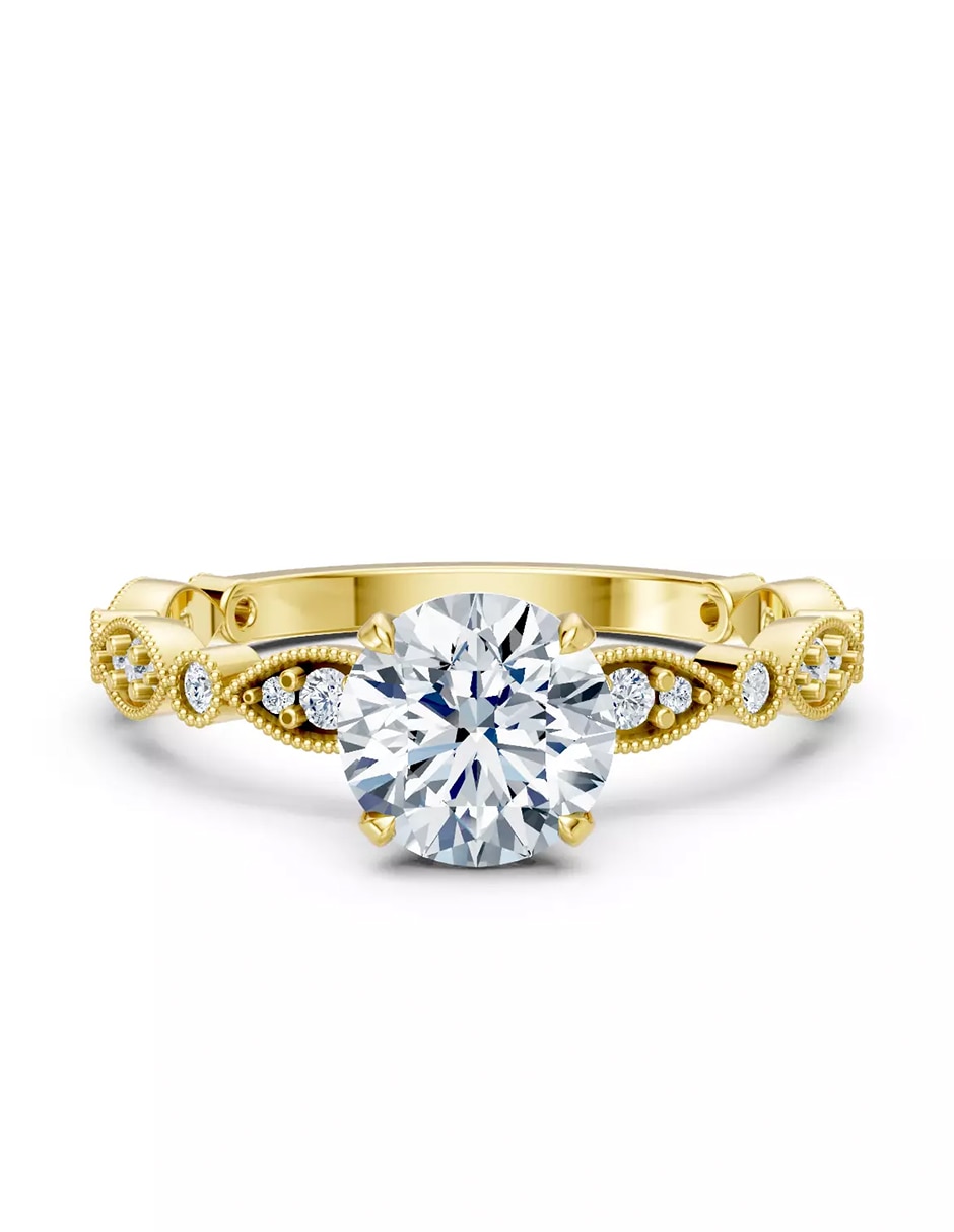 Anillo de compromiso de oro 18 k Amore Mio zirconia cúbica