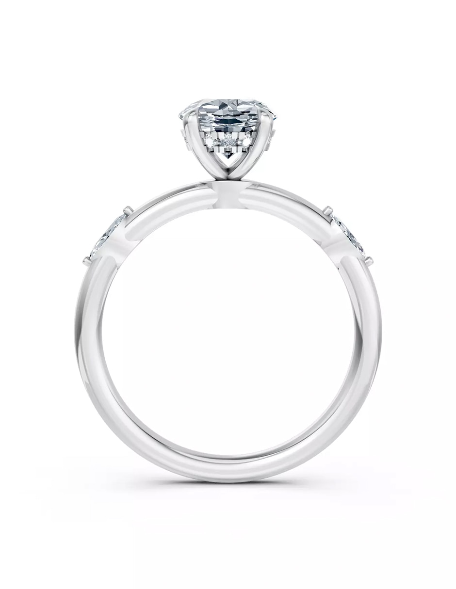 Anillo de compromiso de oro 9 k Amore Mio! 2