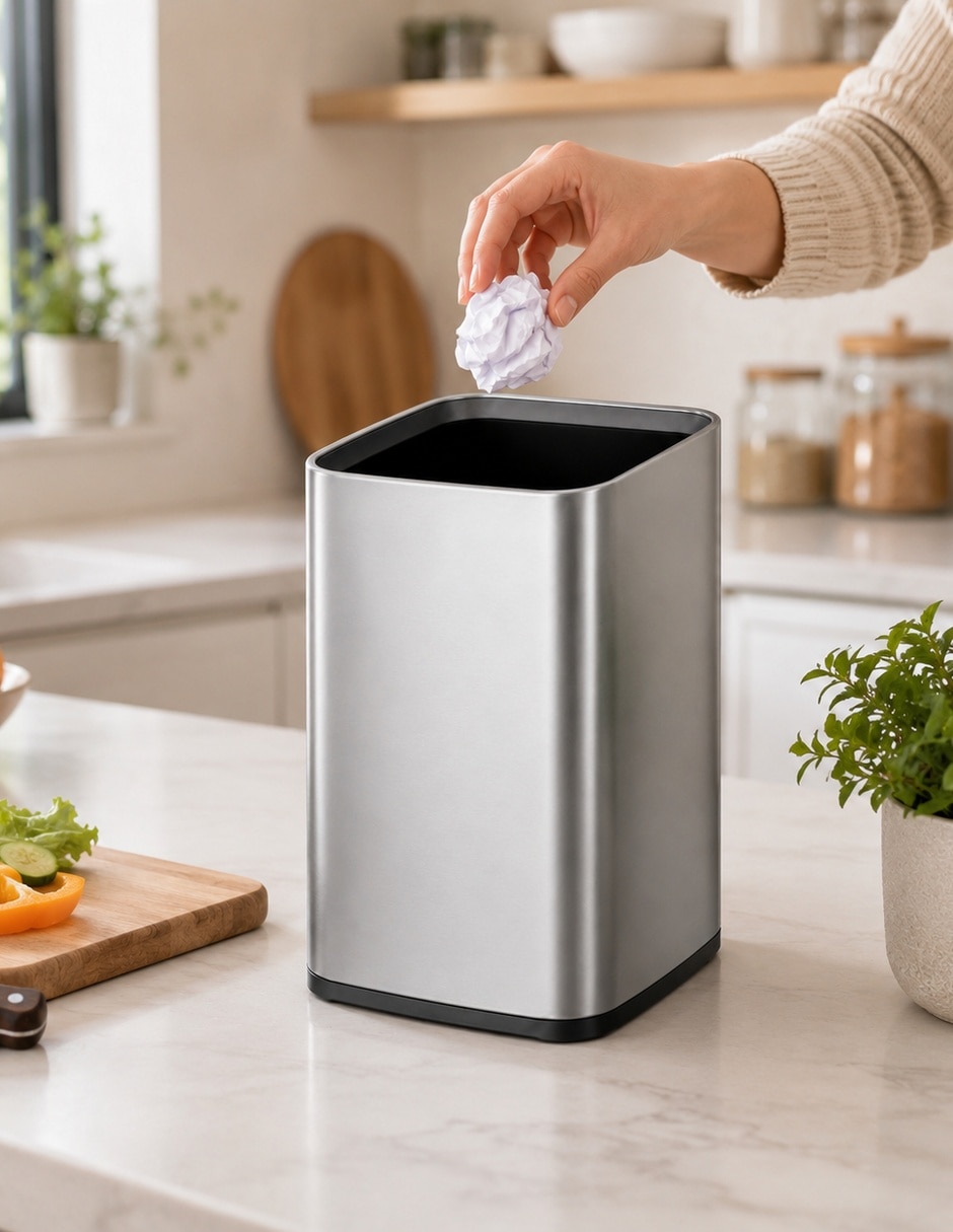 Bote de basura de acero inoxidable 4