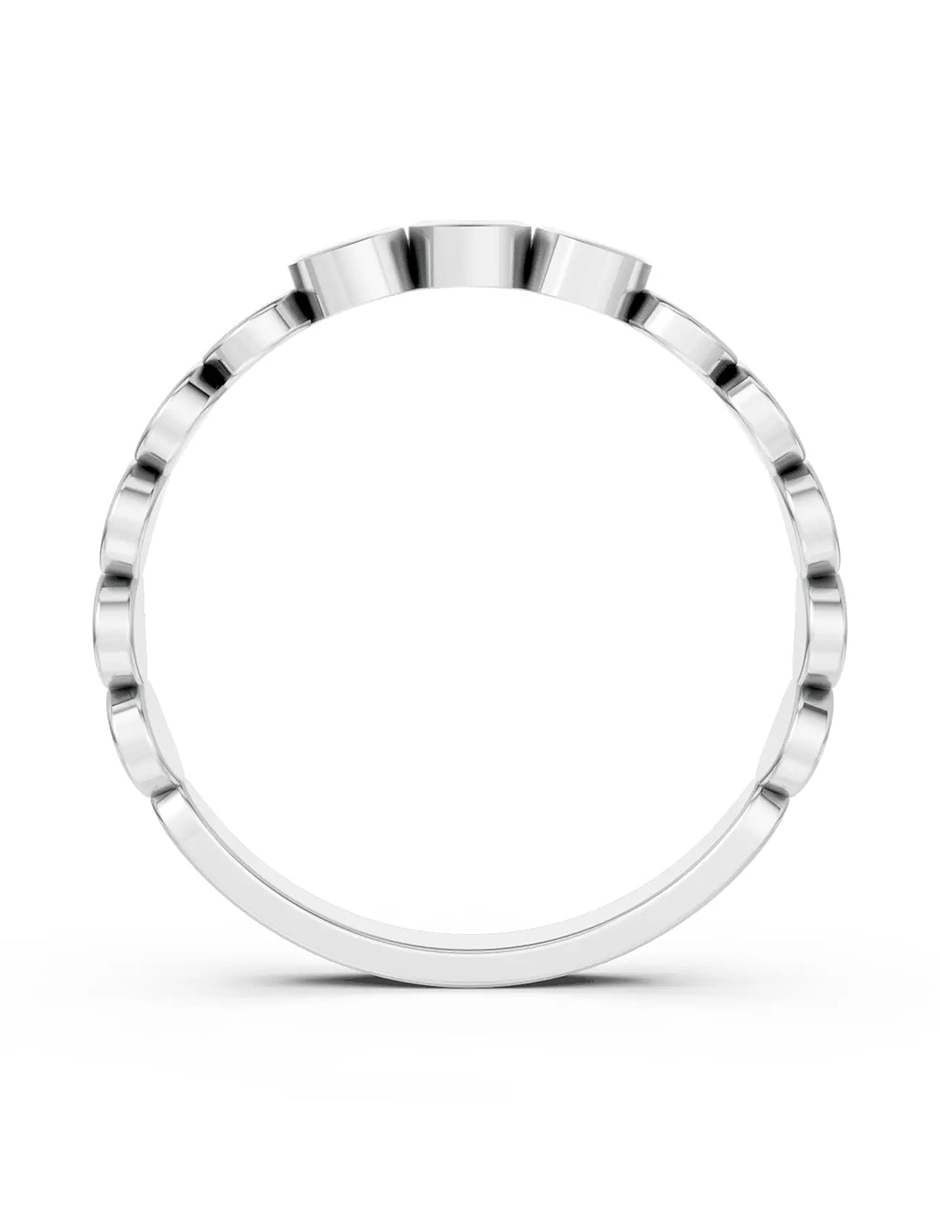 Anillo de compromiso de oro 9 k zirconia cúbica 4