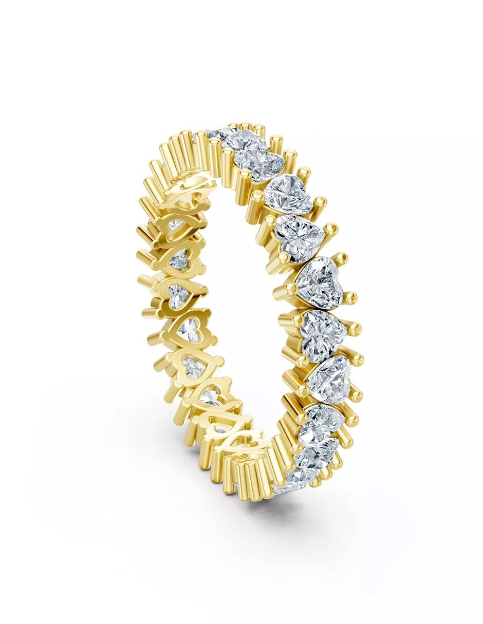 Anillo de compromiso de oro 9 k Amore Mio zirconia cúbica