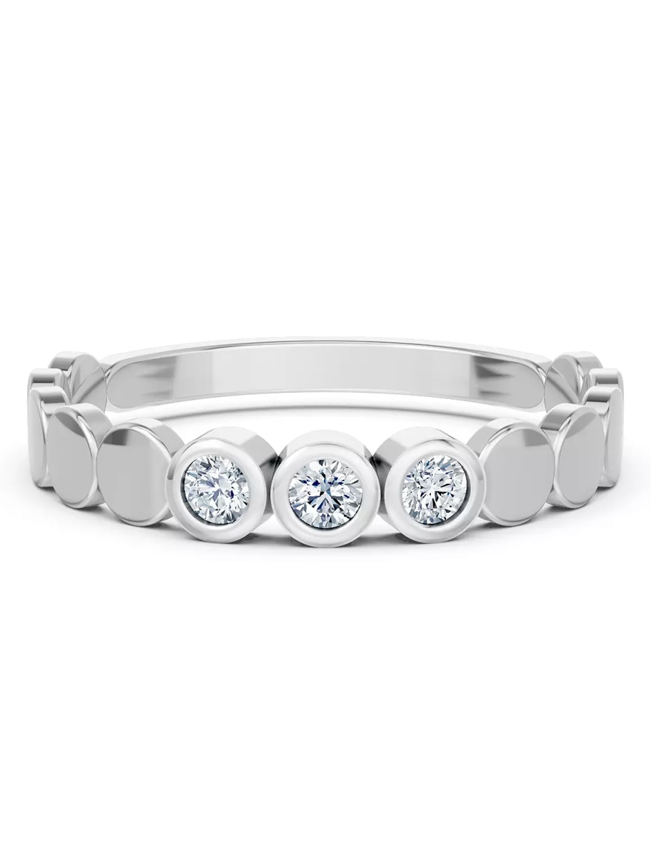Anillo de compromiso de oro 14k zirconia cúbica 1