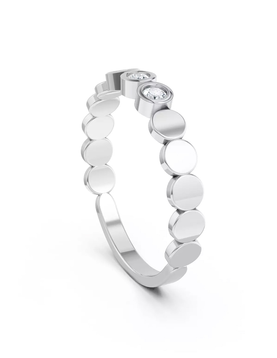 Anillo de compromiso de oro 14k zirconia cúbica 5