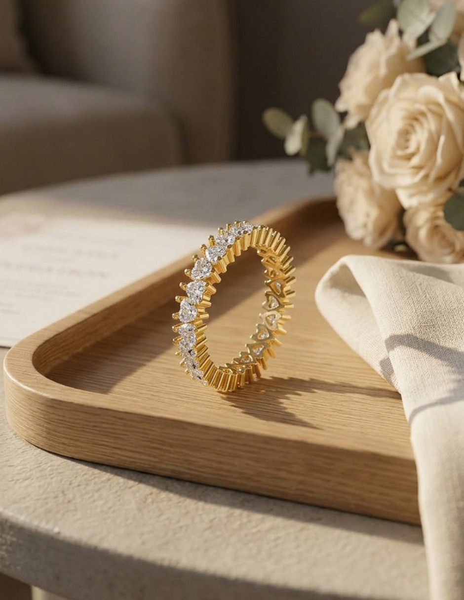 Anillo de compromiso de oro 18 k Amore Mio zirconia cúbica