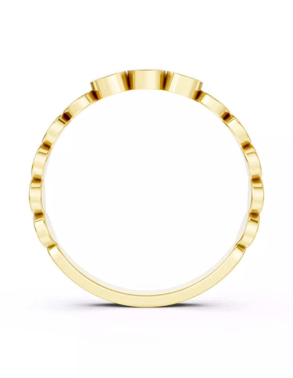 Anillo de compromiso de oro 14k Amore Mio zirconia cúbica