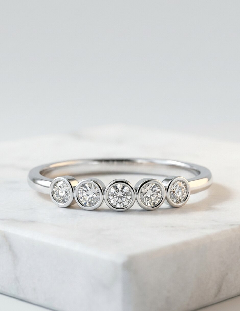 Anillo de compromiso 18 k Amore Mio! 6