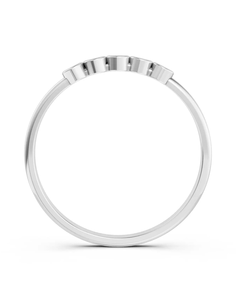 Anillo de compromiso de oro 9 k zirconia cúbica 2