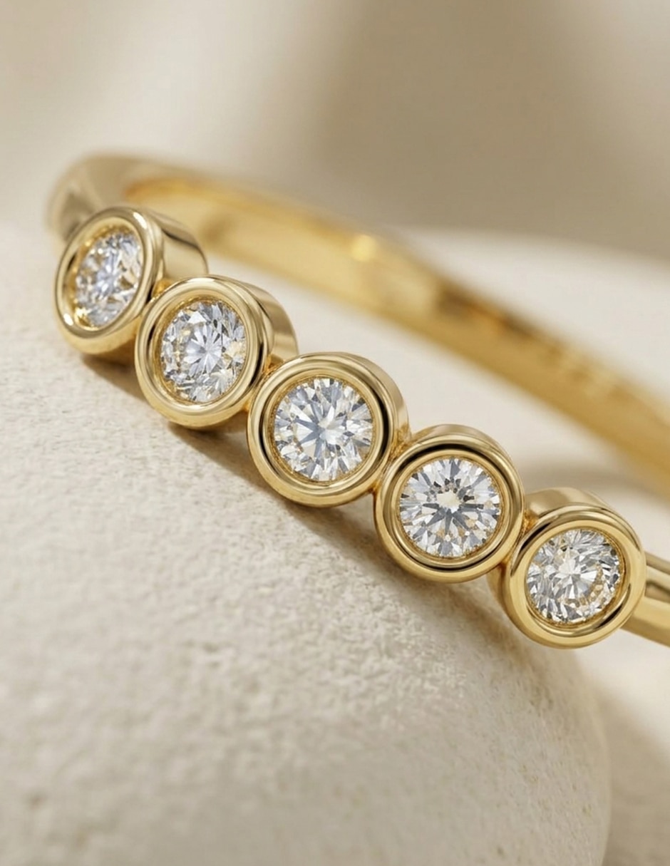 Anillo de compromiso de oro 18 k Amore Mio zirconia cúbica