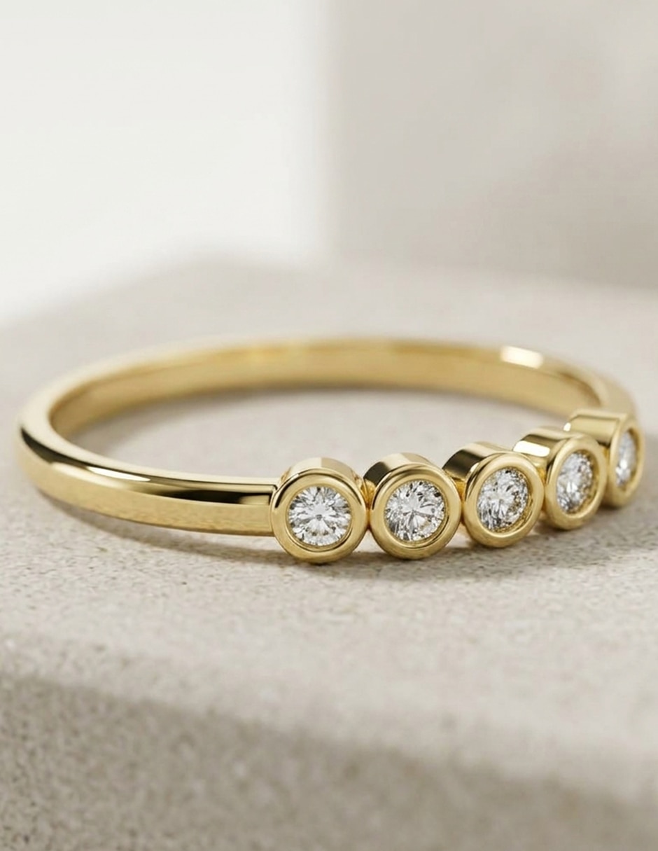 Anillo de compromiso de oro 18 k Amore Mio zirconia cúbica