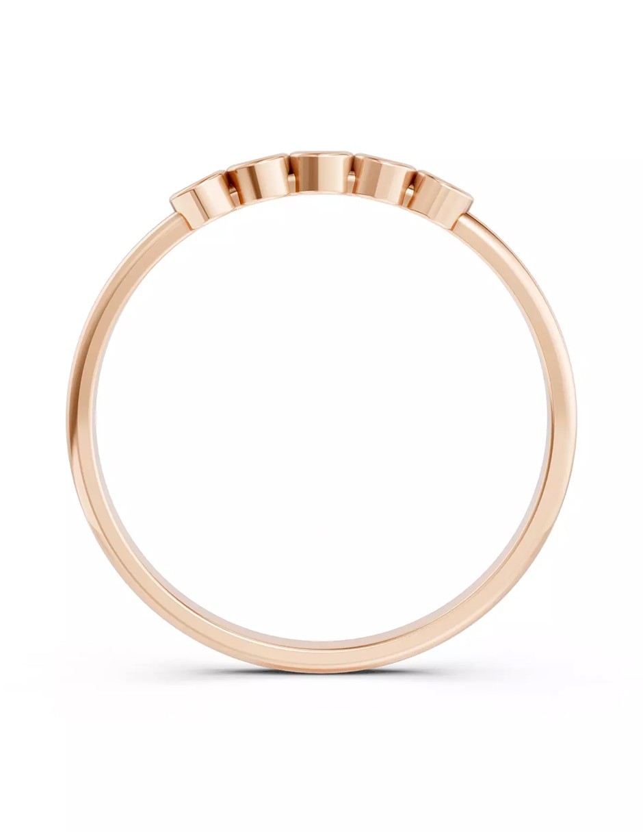 Anillo de compromiso de oro 18 k zirconia cúbica 3