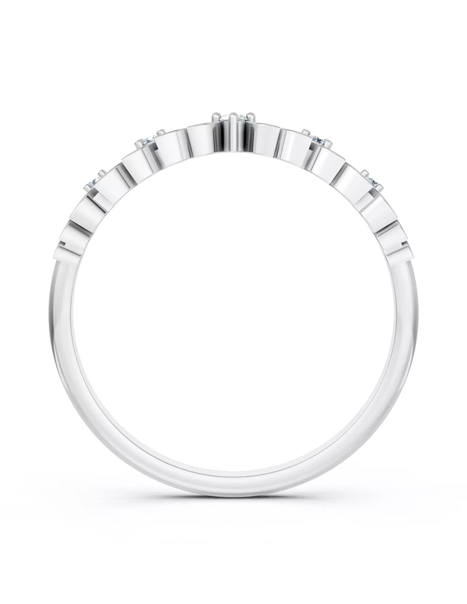 Anillo de compromiso de oro 18 k zirconia cúbica 2