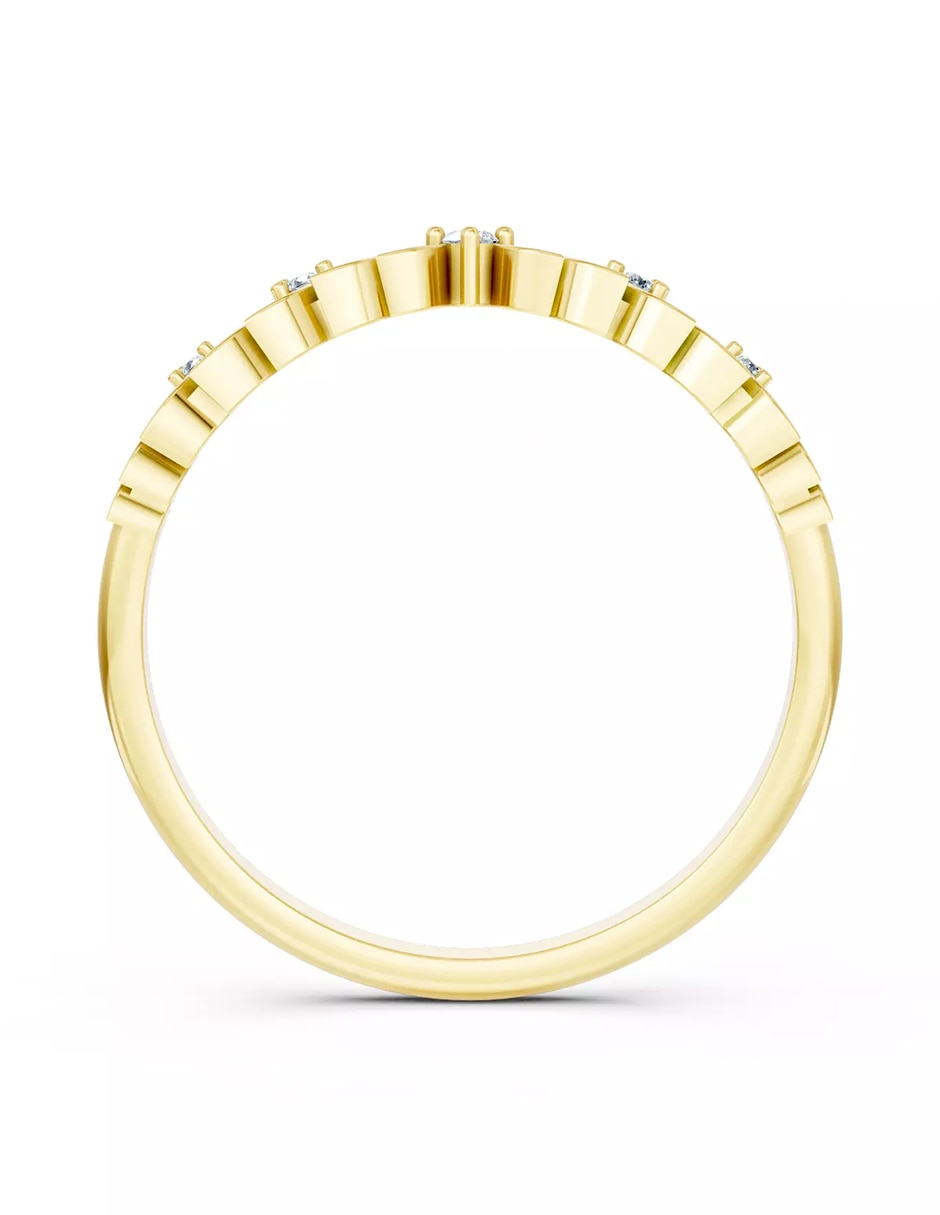 Anillo de compromiso de oro 18 k Amore Mio zirconia cúbica
