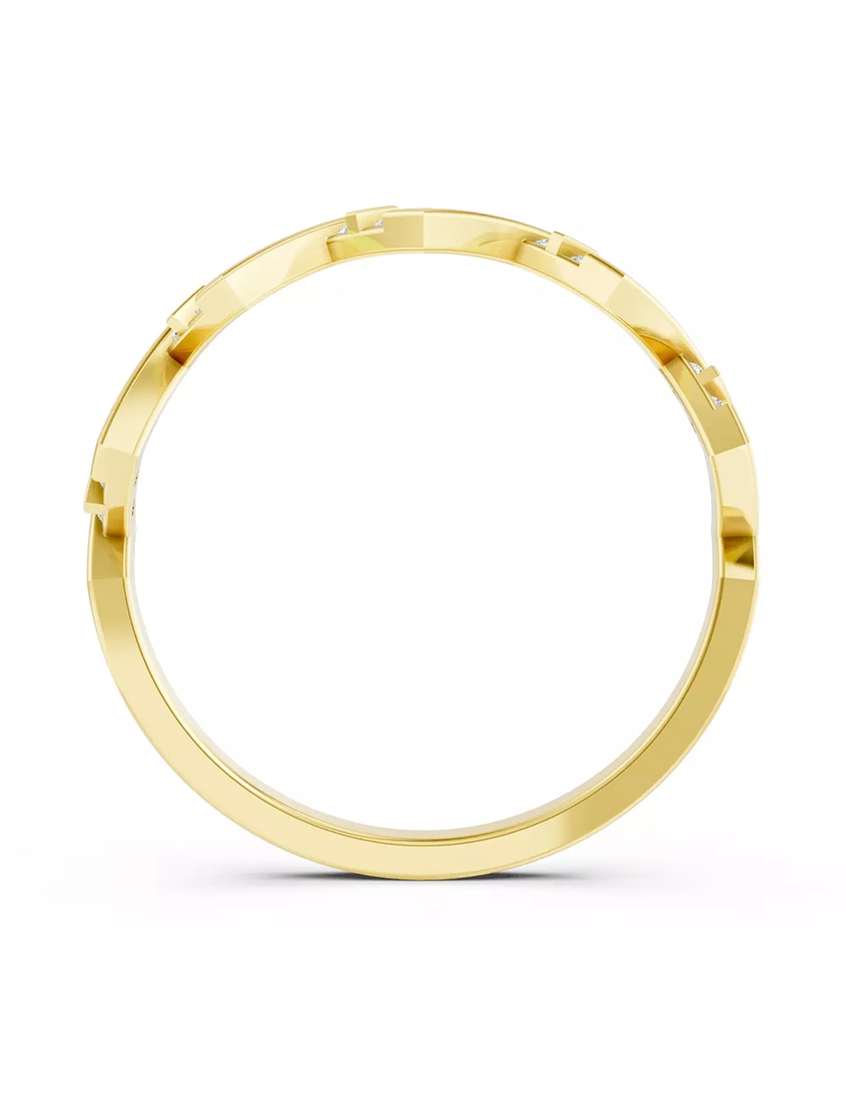 Anillo de compromiso de oro 9 k Amore Mio zirconia cúbica