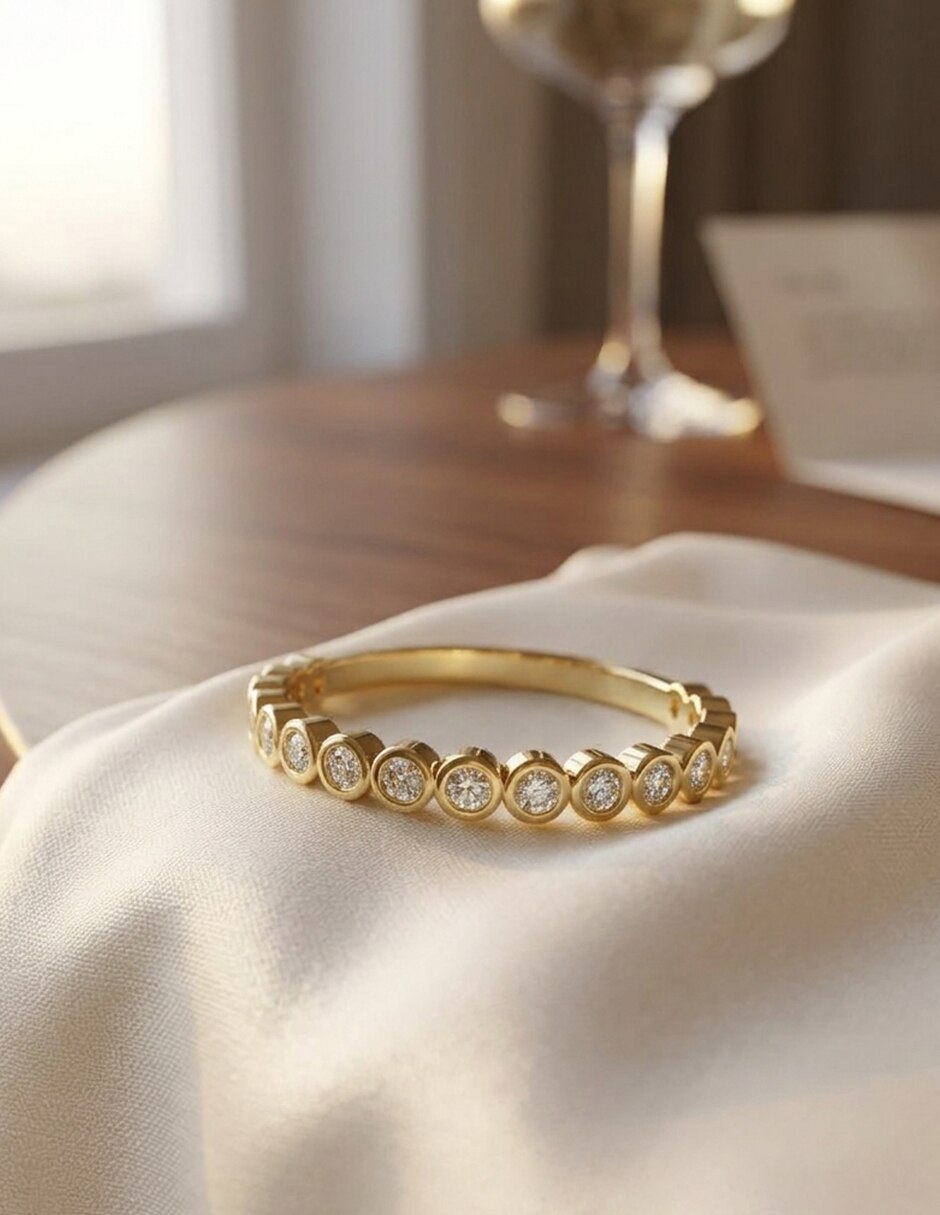 Anillo de compromiso de oro 9 k Amore Mio zirconia cúbica