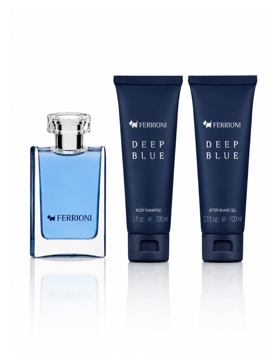 Set Eau de toilette Ferrioni Deep Blue para hombre