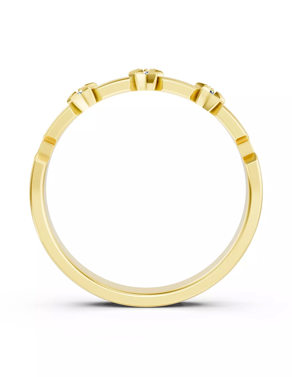 Anillo de compromiso de oro 9 k Amore Mio zirconia cúbica