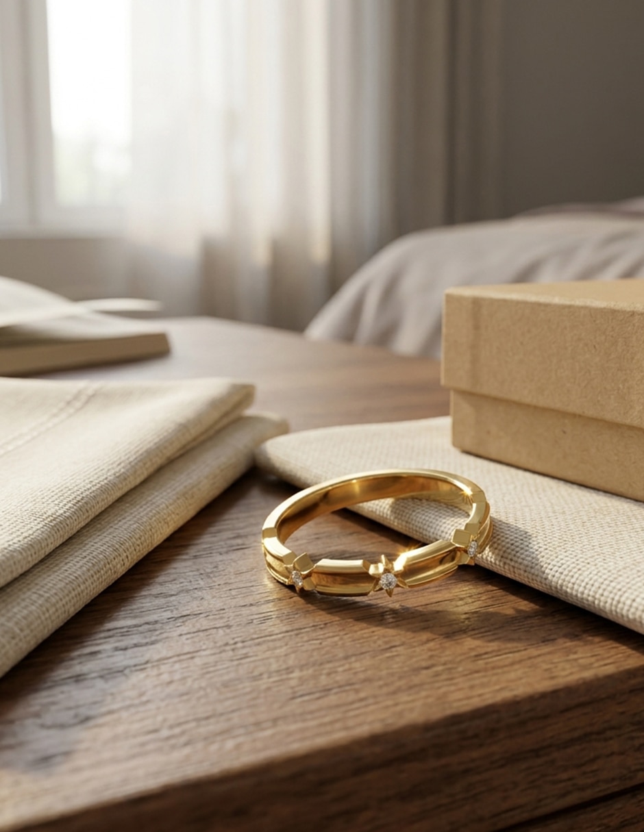 Anillo de compromiso de oro 14 k Amore Mio zirconia cúbica