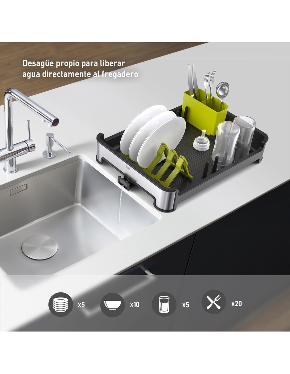 Escurridor de trastes regal de acero inoxidable 2