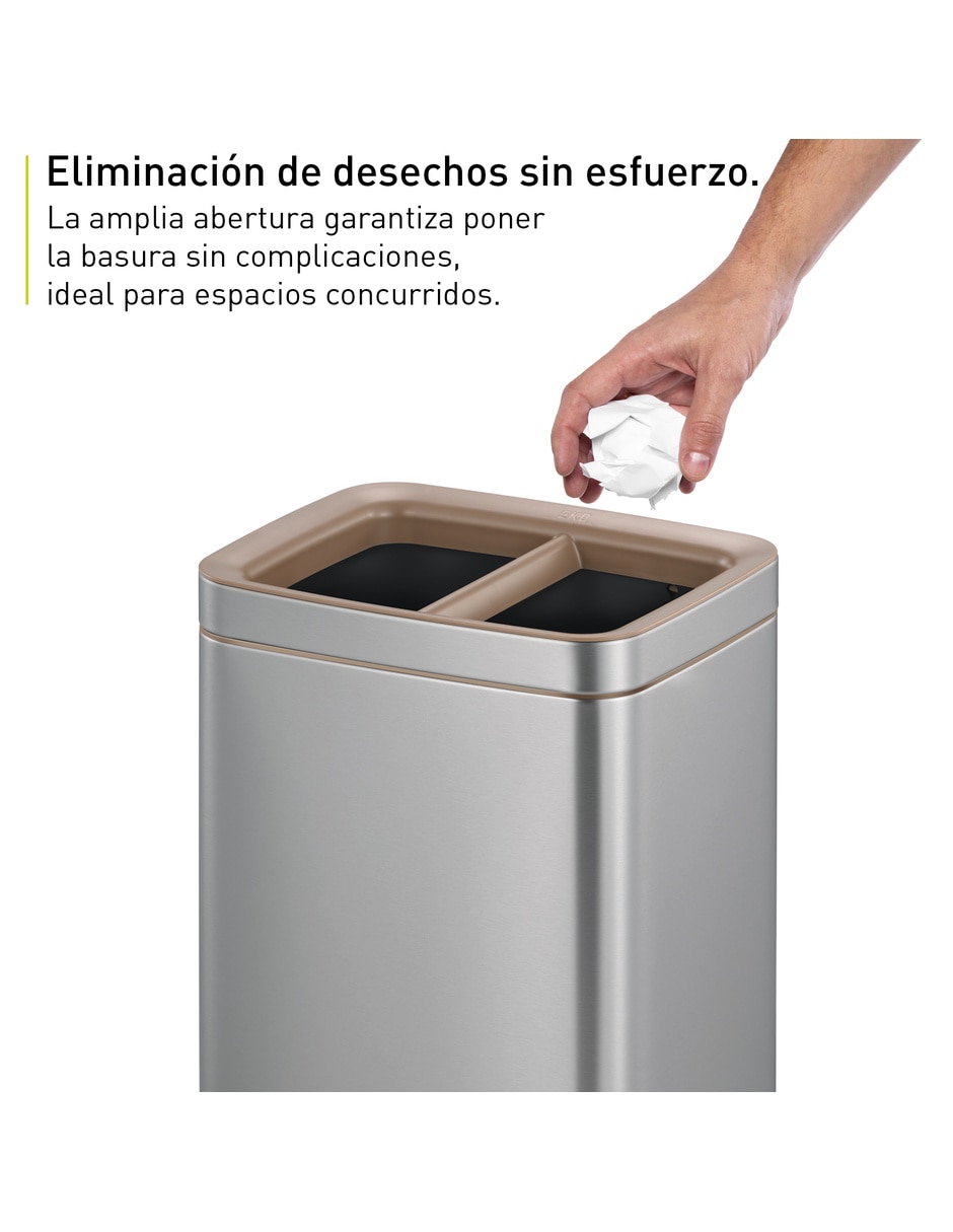 Bote de basura laguna de acero inoxidable 9