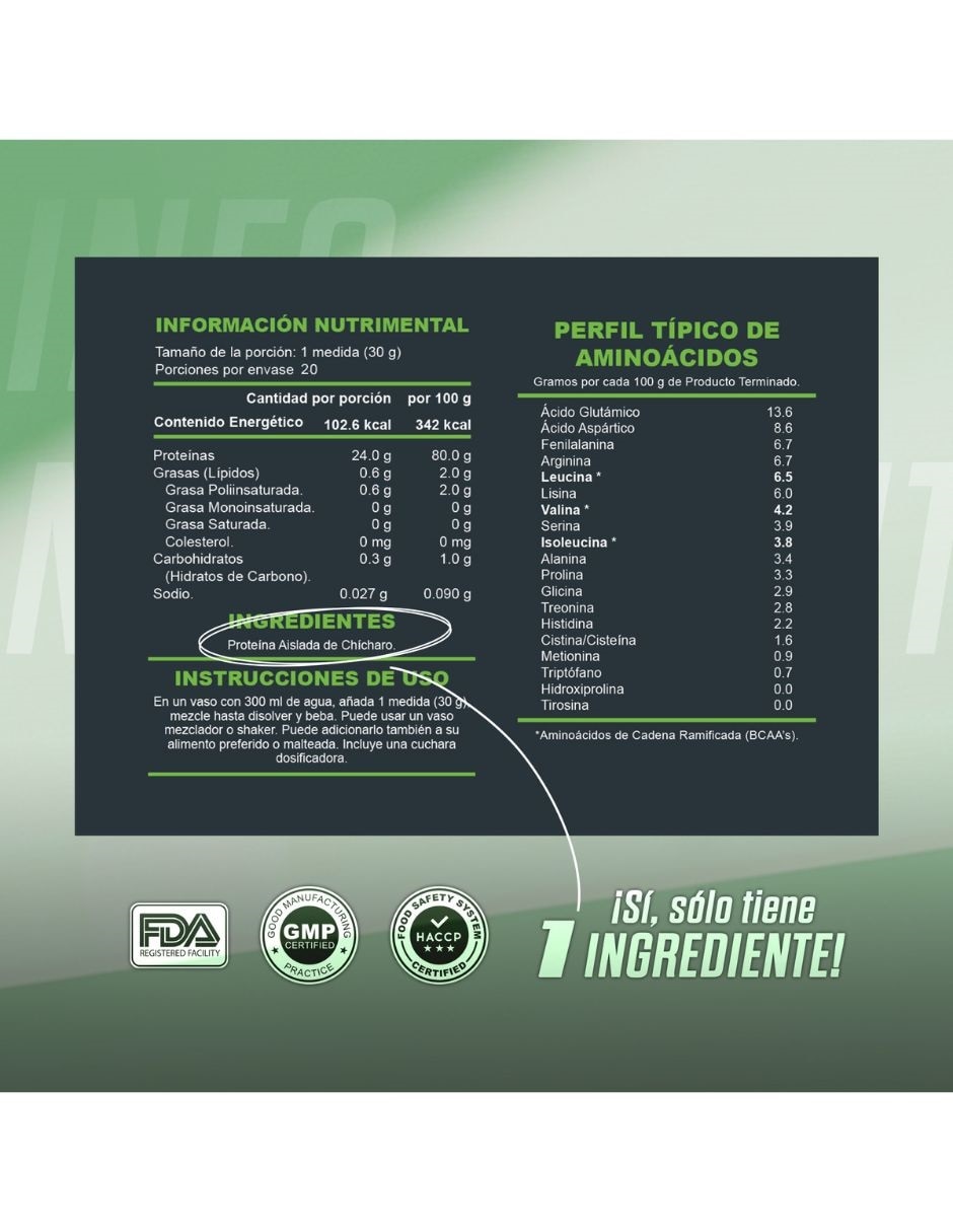 Vegan = pureza con proteína de chícharo sabor sin sabor de 5