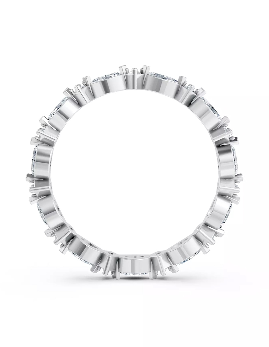 Anillo de compromiso de oro 9 k zirconia cúbica 2